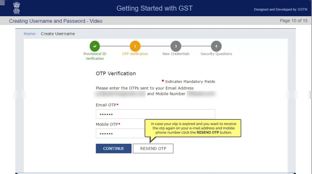 GST OTP Verification