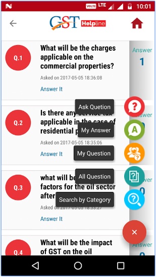 discussion forum at gst helpline app