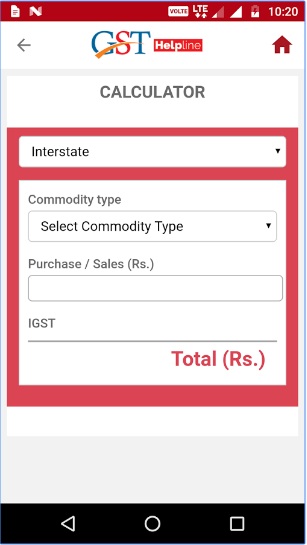 gst helpline calculator