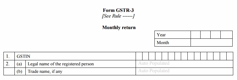GSTR-3 Table 1 and 2
