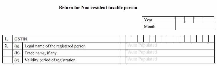 GSTR-5 Table 1 & 2