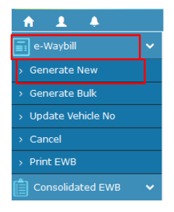 Generate New E-way-bill