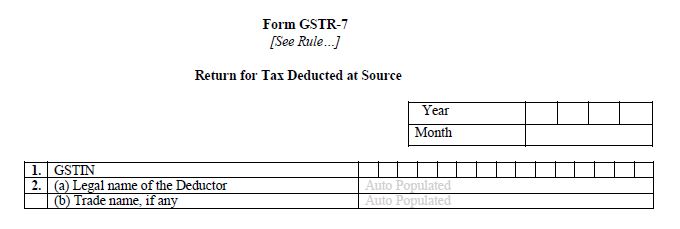 GSTR-7 basic details