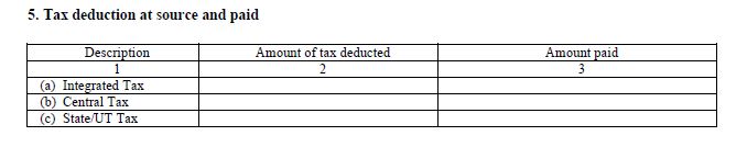 Tax deduction at source and paid
