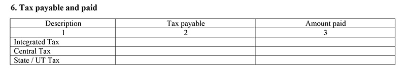GSTR-8 tax payable and paid