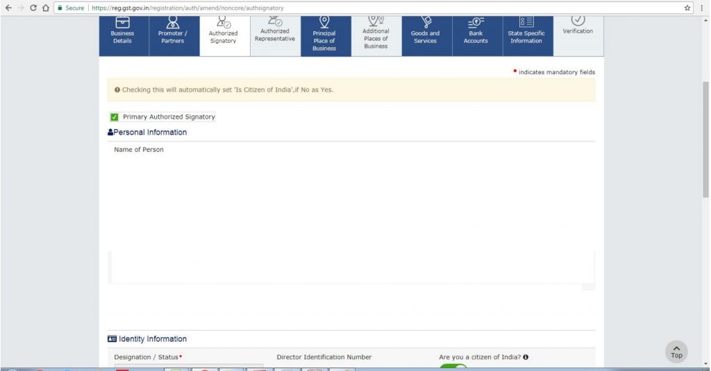 How to Change Mobile number or Email id on GST portal 6